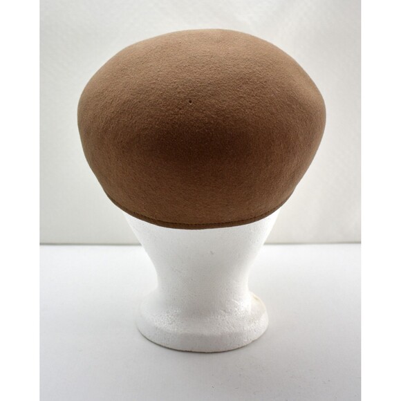 Vintage Country Gentleman Tan Wool Newsboy Cap - Lite Felt Water Repellent Hat - Picture 4 of 8